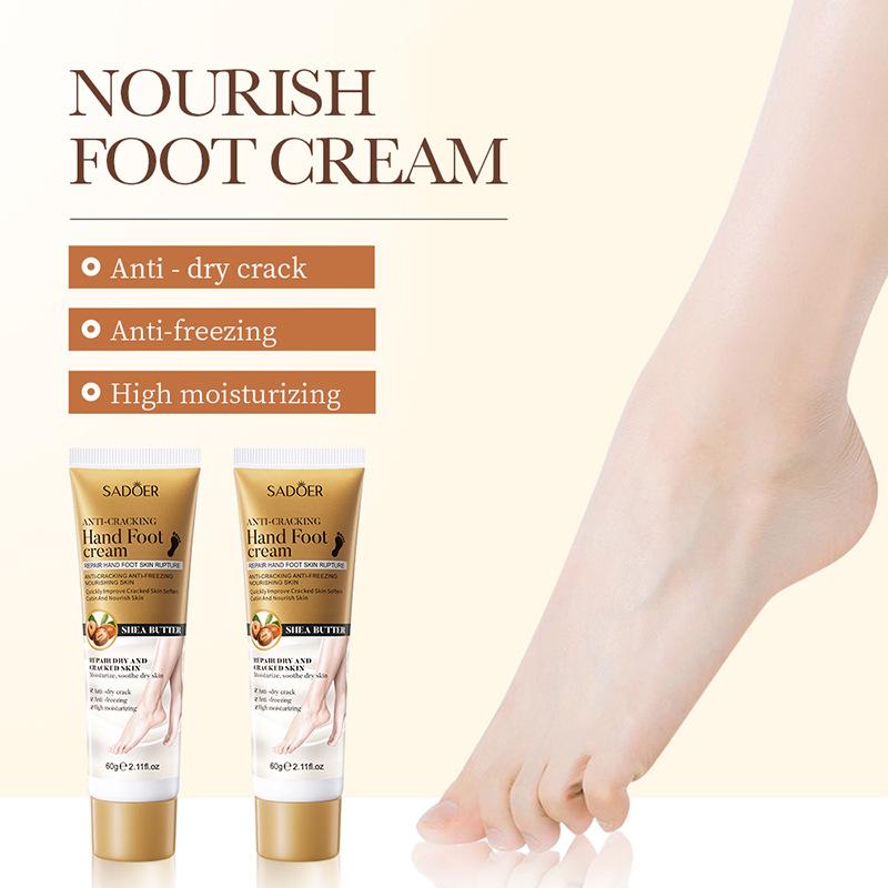 Hand- und Fußcreme, feuchtigkeitsspendend, Anti-Risse, feuchtigkeitsspendende Handcreme mit Duft