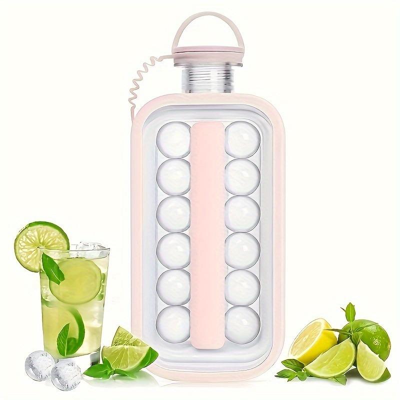 Portable Ice Tray - Large Capacity Bucket Mold and Refrigerator Accessory with Compressible Design for Easy Storage
