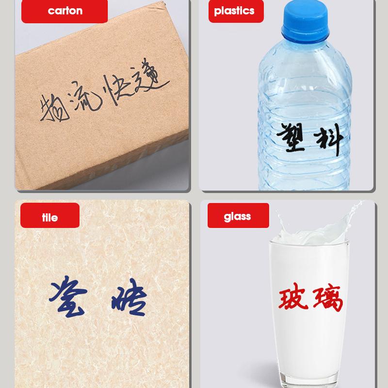 10pcs Permanent Markers,Oil-Based Ink, Large Nib,Waterproof,Quick-Drying For Logistics Express Delivery And Marking Purposes