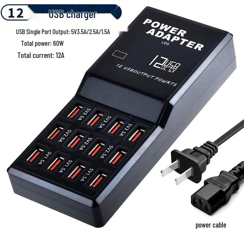 Multi-Port USB Charger Station: Fast Desktop Charger with 10, 20, or 50 Ports for Phones