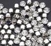 White Color Sew on Stones Rhinestone Flat Back 2D Shape Claw Loose Crystal Strass for Clothing Shoes Accessories