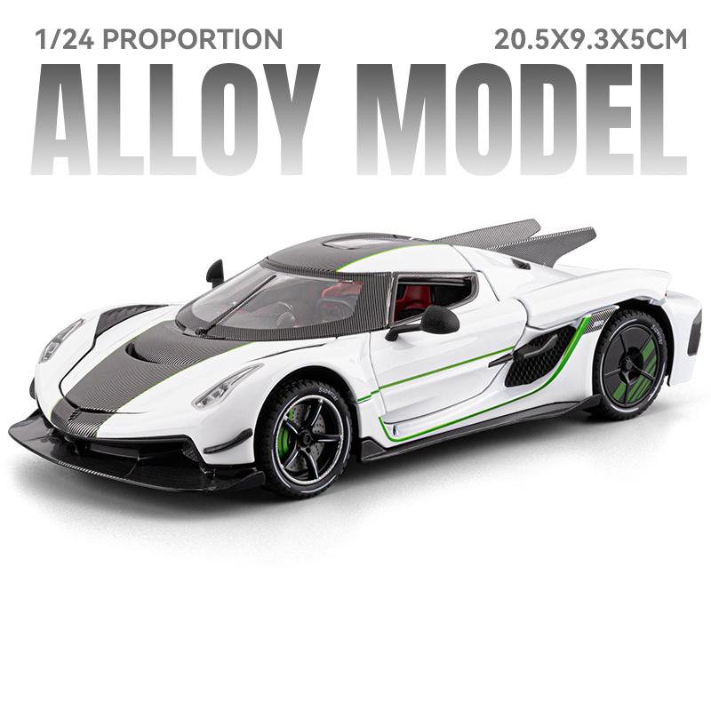 1:24 KNSG Jesko Absolut ONE 1 Gemera GT Supercar Alloy Metal Diecast Model Car Boy’s High Simulation Miniatures Holiday Present