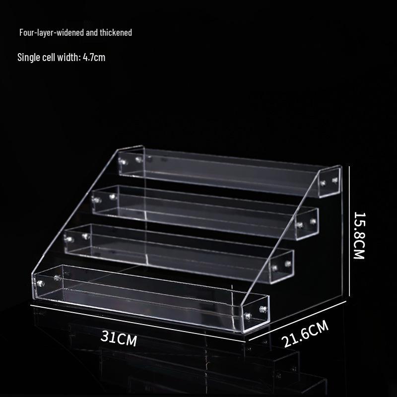 Multi-layer Transparent Cosmetic Organizer for Eyeshadow, Powder, Lipstick, Perfume, and Nail Polish