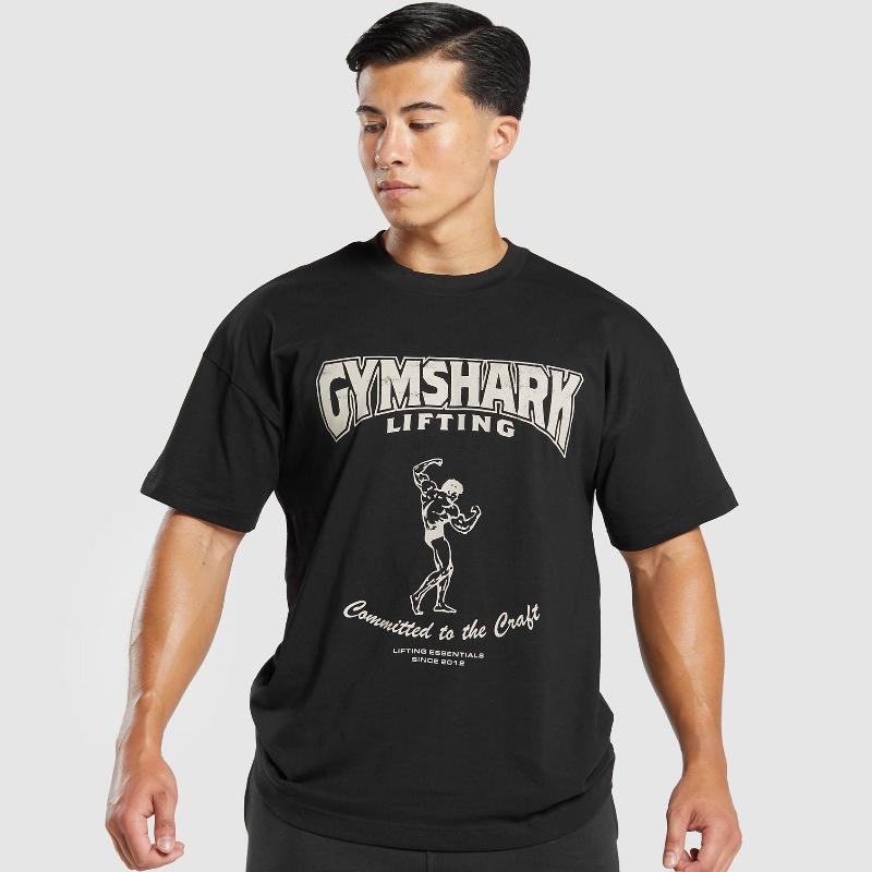 Men's Quick-drying Fitness Polyester Top T-shirt Shark Clothing Comfortable Breathable Sports Fitness Wear T-Shirts Men’s