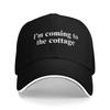 Ich komme zum Ferienhaus Baseballkappe Unisex Herren Individuell DIY Trucker-Kappe Frühling Lässig Tennis Skate Verstellbar Snapback-Kappe