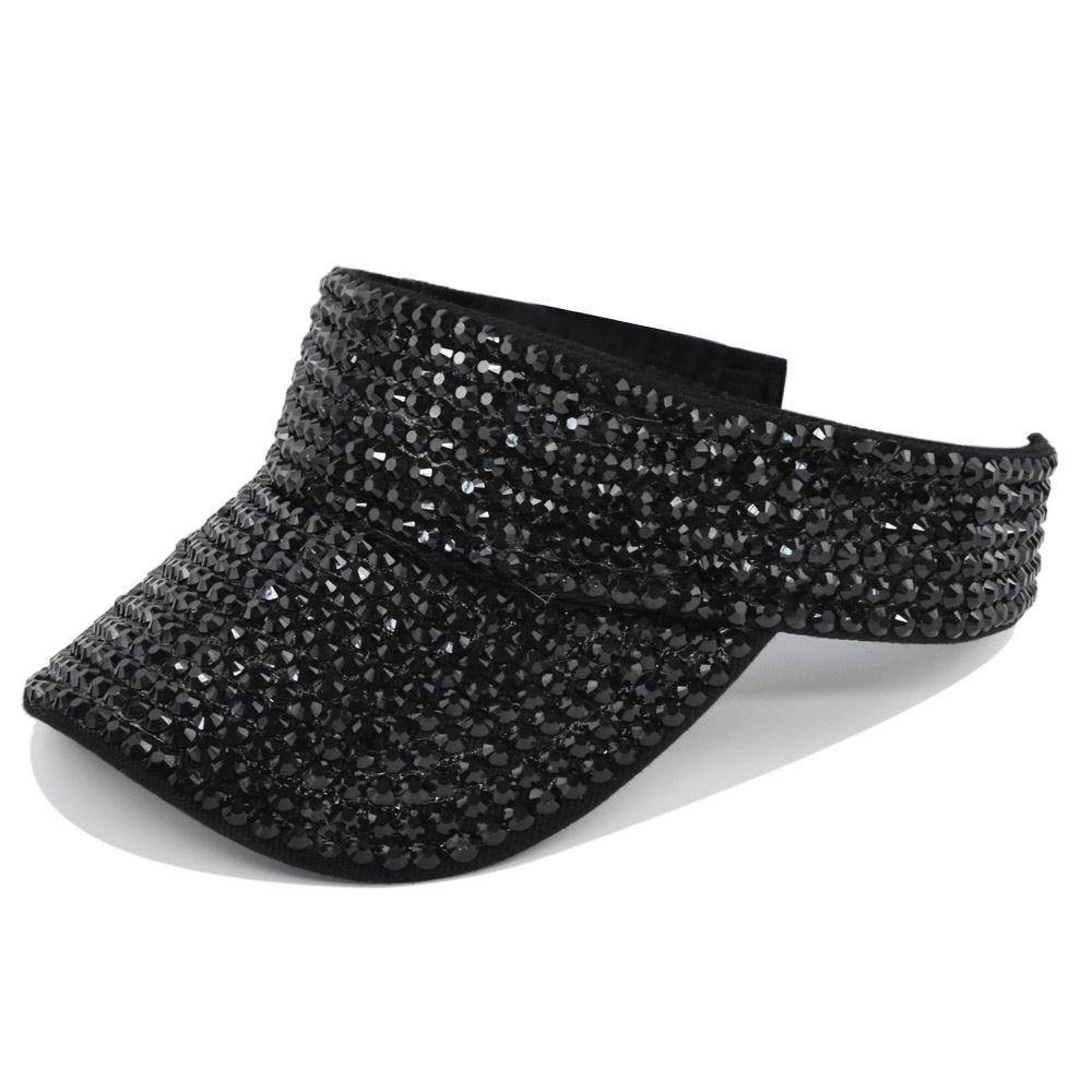 Beach  Hats Luxury Sports Cap Empty Top Baseball Caps Women cap Rhinestone Hats Korean Style Hats