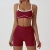 Women's Slim Fit Color Block Yoga Suit - Naked Feeling Outdoor Sportswear Set