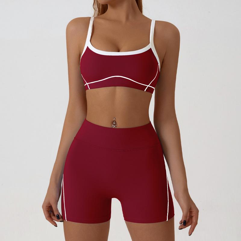 Women's Slim Fit Color Block Yoga Suit - Naked Feeling Outdoor Sportswear Set