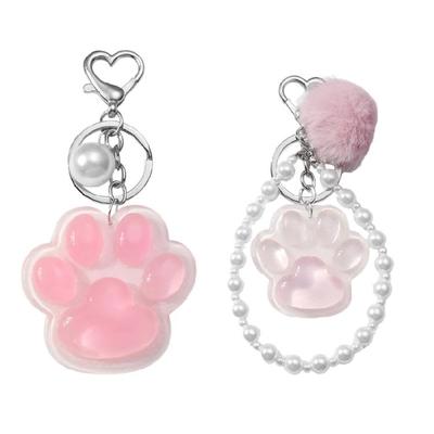 Fashionable Love Heart Bowknot Handbag Charm Stylish Keychain Pendant Keychain Ornament for Ladies and Trendy Women