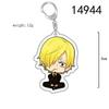 ONE PIECE Action Figures Luffy Chopper Roronoa Acrylic Key Chain Anime Peripheral Keyrings Bag Pendant Cosplay Jewelry Gift