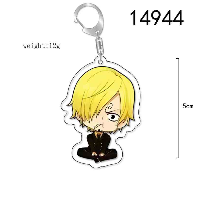 ONE PIECE Action Figures Luffy Chopper Roronoa Acrylic Key Chain Anime Peripheral Keyrings Bag Pendant Cosplay Jewelry Gift