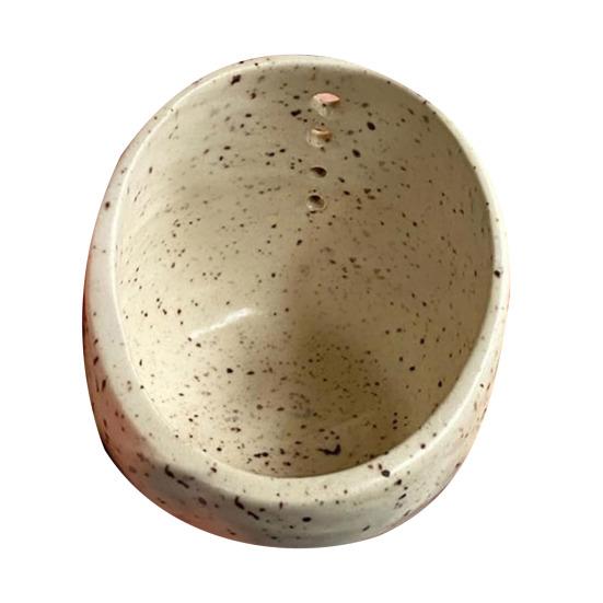 Herb Stripper Bowl Pottery Herb Leaf Removal Tool Kitchen 4-Hole