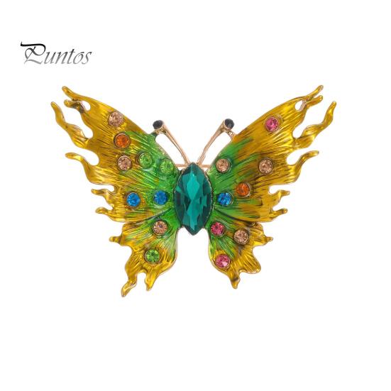 

Сплав брошка олія капає блискучі стрази метелики форма шпилька светри капелюхи сумки значок модний аксесуар зелений