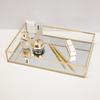 Clear Glass Cosmetic Storage Box Modern Display Tray Elegant Organizer for Home Vanity Desktop Makeup and Jewelry Storage