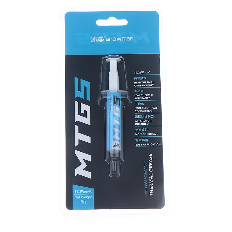 

1Pc 5g/10g Syringe MTG5/MTG10 Thermal Conductive Grease Paste 14.3W/mk For Grease Desktop Computer Laptop Graphics Card Chip