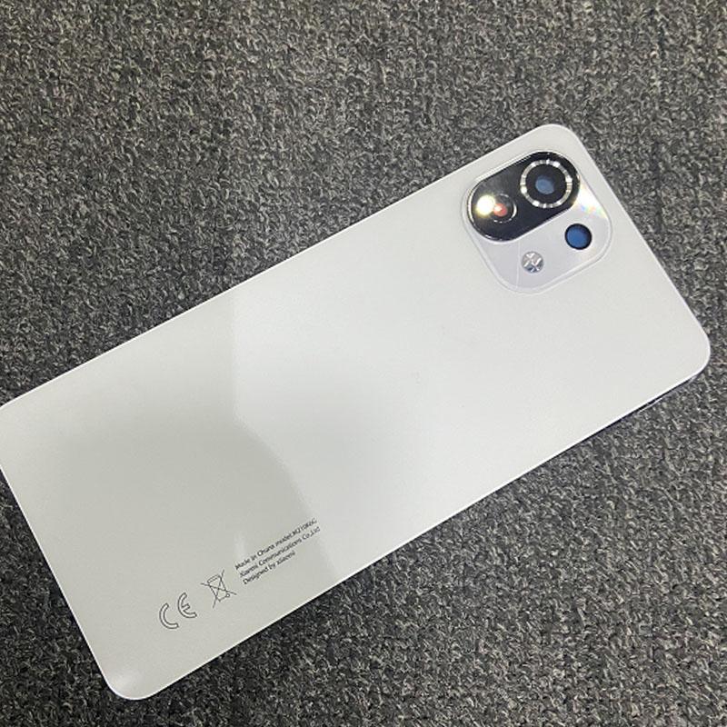 Für Xiaomi Mi 11 Lite Zurück Glas Panel Hinten Tür Gehäuse Mit Kamera Objektiv Für Xiaomi Mi11 Lite 4G 5G