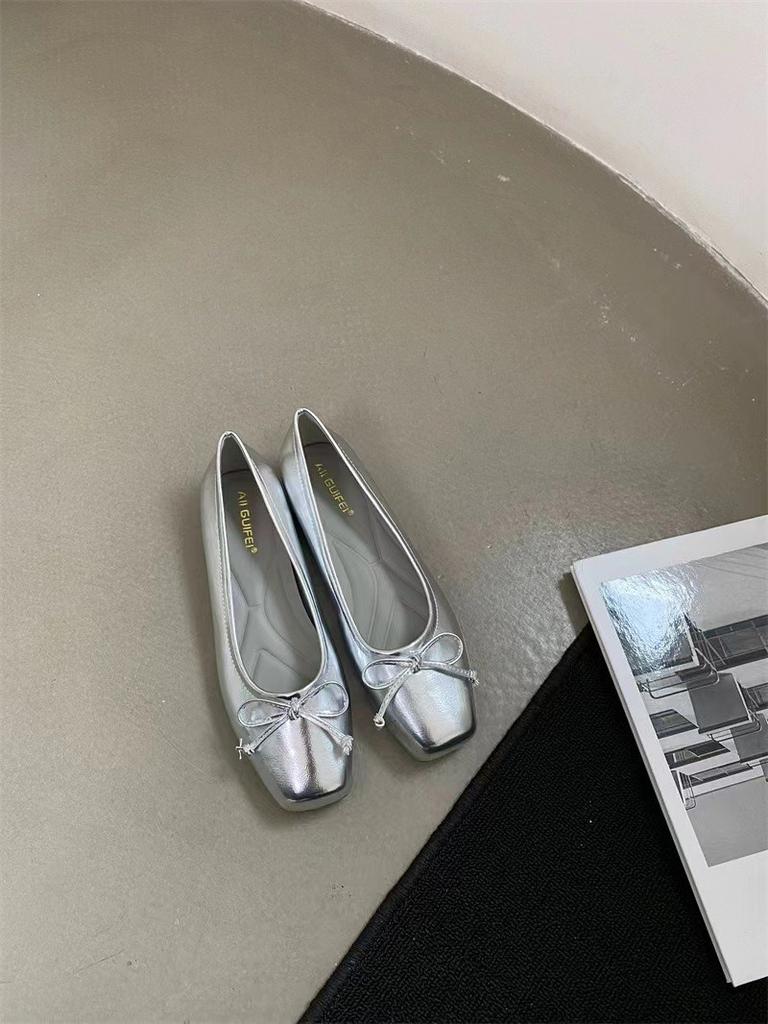 Rundspitzige Niedrig geschnittene High Heels - Neuer Stil Flache Vielseitige Basisschuhe