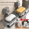 Strong Suction Wall-Mounted Double-Layer Soap Dish