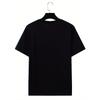 European sizes Men's Black Cyrillic Graphic T-Shirt - Summer Short Sleeve Round Neck Casual Shirt with Russian Text Print