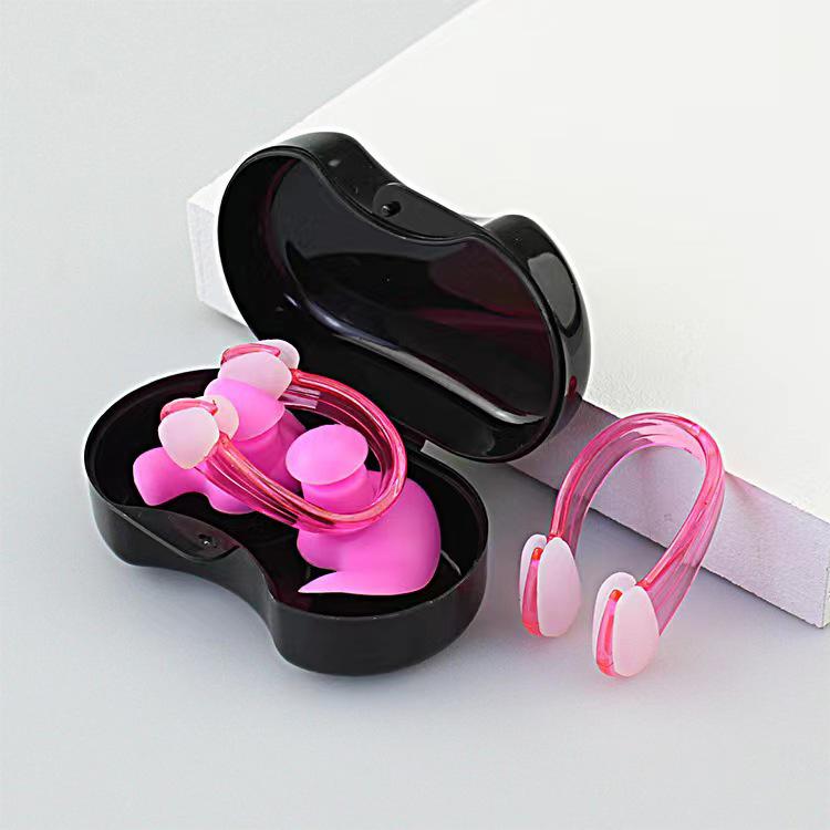 Silikon Schwimm-Ohrstöpsel & Nasenklammern Set - Unisex Lärmreduzierende Schallisolierte Ohrstöpsel für das Training