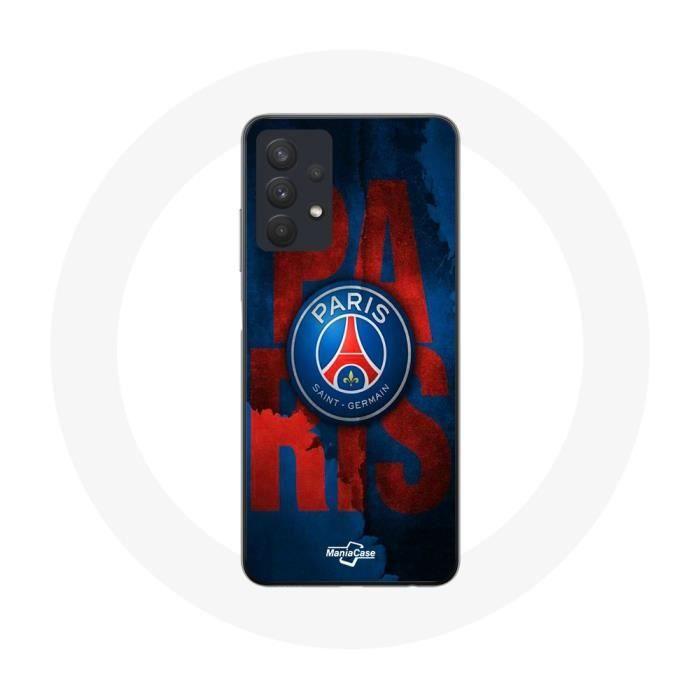 Coque - Maniacase - Samsung Galaxy A32 4G - Noir - Logo Paris Saint Germain - Souple
