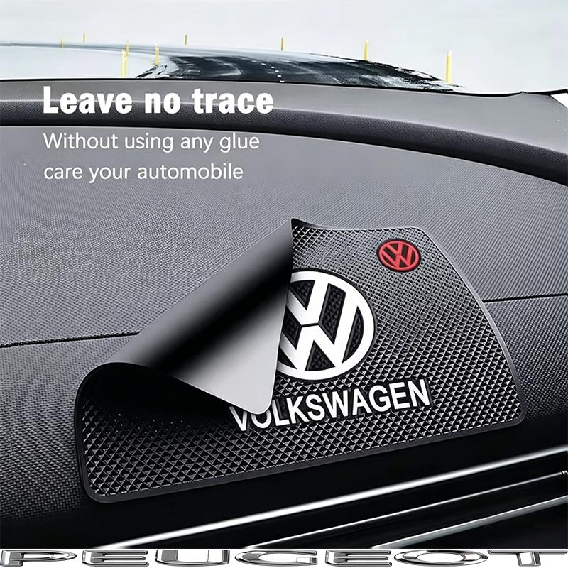 For Volkswagen 1K2 Car Dashboard Anti Slip Mats Phone Silicone Pad Auto Accessories For VW GTI Polo Golf Passat Tiguan Arteon Touareg Taigo Hub Cap