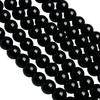 Black Ceramic Glass Stone Natural Round Beads 15"Strand Smooth Loose Spacer Beads 4/6/8/10/12mm for Jewelry Making DIY Bracelets Accessories