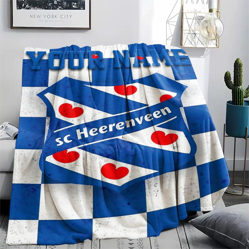 1 Stück Individueller Name SC Heerenveen Gemustert Flanell Decke Geeignet für Alle Jahreszeiten für Heimdekoration Wärme und Komfort Geschenke Urlaubsgeschenk_xia