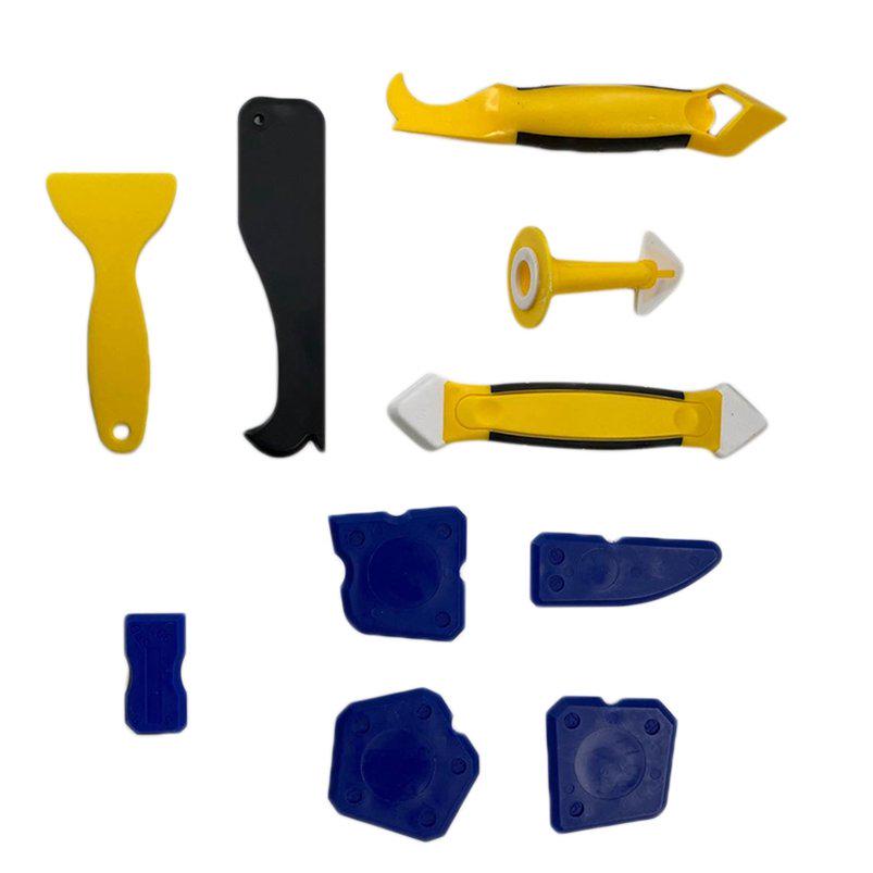 Glass Window Caulking Tool Kit Silicone Sealant Remover For Silicone Durable 10Pcs
