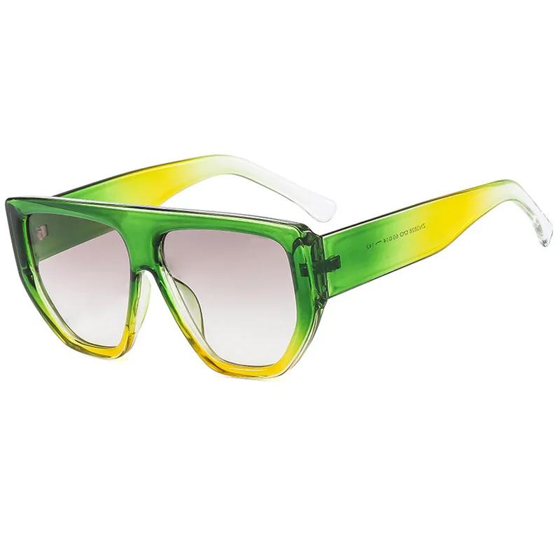  Retro Oversized Sunglasses Men Fashion Brand Designer Black Gradient Shades UV400 Women Trending Sun Glasses