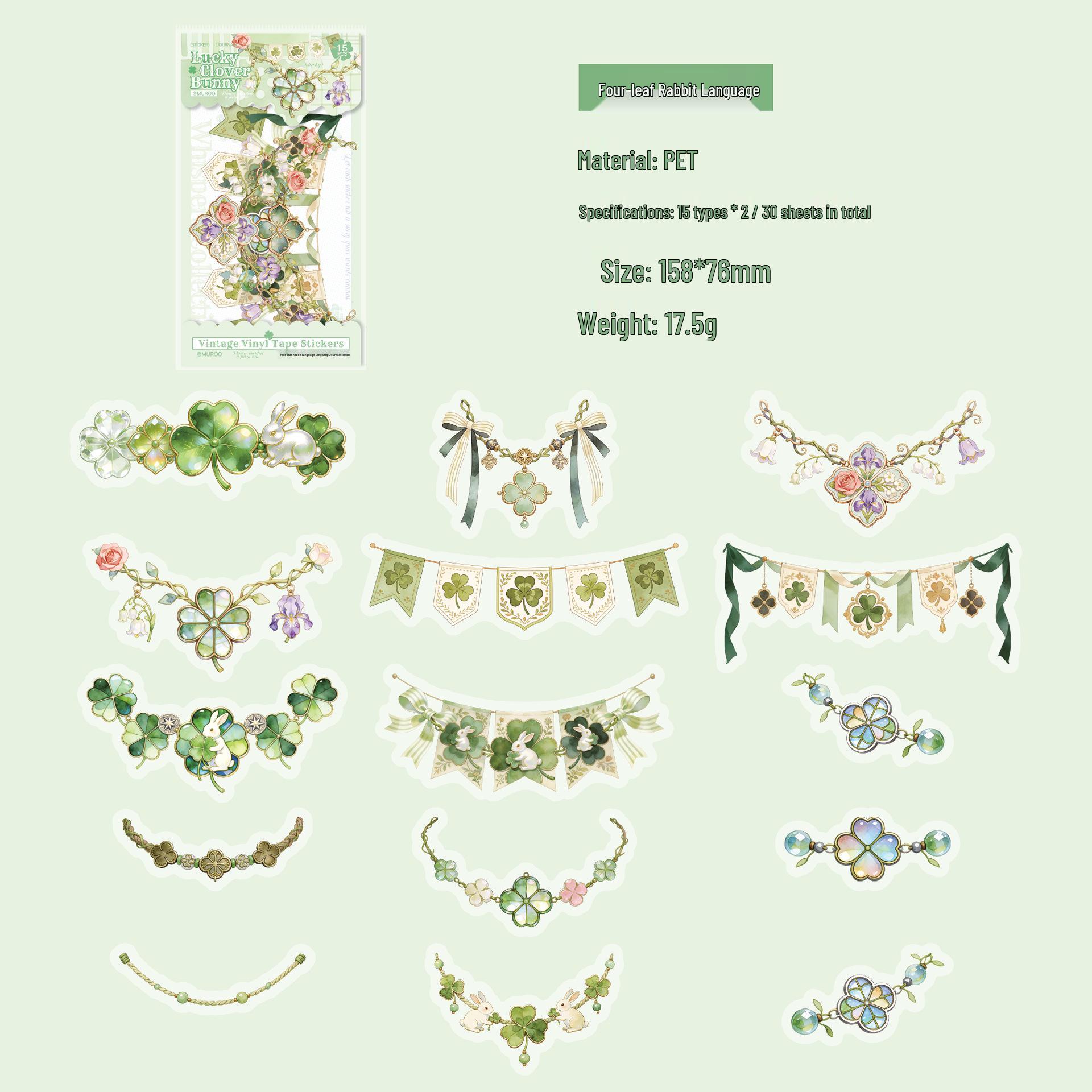 Mu Ran Light Whisper Cat Scenery Stickers: Cute PET Journal Decoration & DIY Collage Pack
