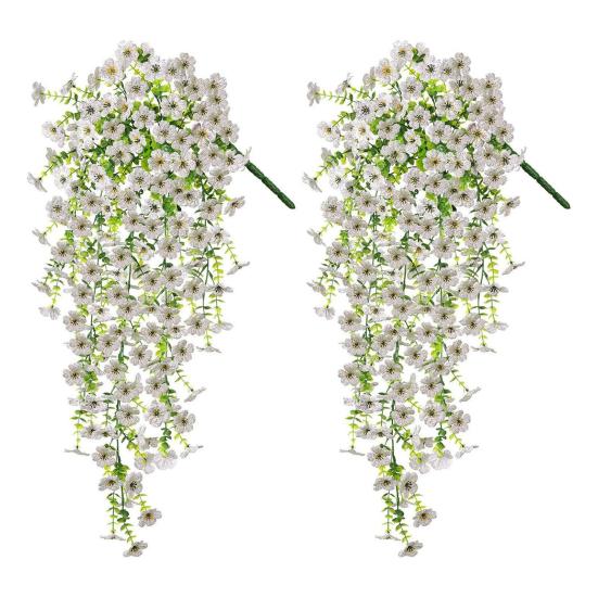 Sztuczny Fioletowy Kwiat Wina Fioletowa Wisząca Roślina do Wiosny Lata Wewnątrz Na Zewnątrz Ściana Dom Ogród Patio Dekoracja na Przyjęcie Weselne