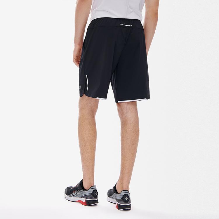 FILA Athletics Solid Logo Running Fitness Shorts Men shorts Deep-Black A11M232802F-BK