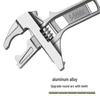 Adjustable Aluminum Alloy Wrench 6-68mm for Plumbing with Large Opening & Short Handle