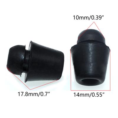 10Pcs Black Rubber Car Bumper Door Overslam UniversalShock Absorber Pads Cushion Car Door Protector Stickers
