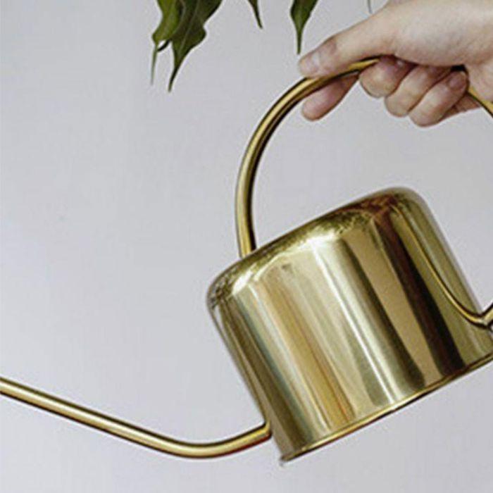 Arrosoir - KIKKERLAND - Vintage doré - Acier inoxydable - 1,2 litres - 32 x 19 x 12,7 cm