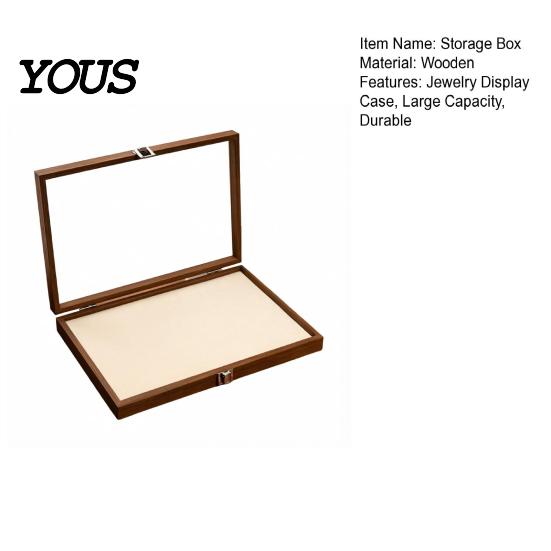 Velvet-lined Jewelry Holder Ring Storage Box, Durable Wood with Compartmentalized Design, Soft Travel Organizer Box Velvet Interior Multi-grid