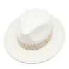 M Standard Top Hat, Love Hat, Felt Hat, Small Warped Edge Men'S And Women'S Top Hat, Retro Beige Jazz Hat