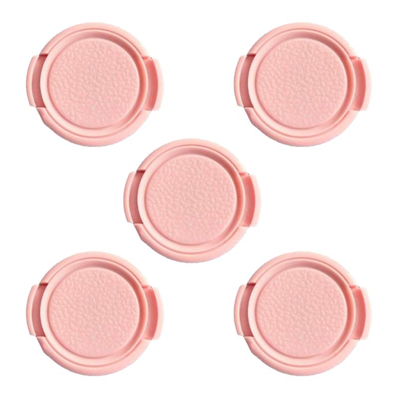 

5pcs 37mm Camera Lens Cover with Push Borders for Quick Attachment and Removal Simple Design Lightweight Scratch Proof 1