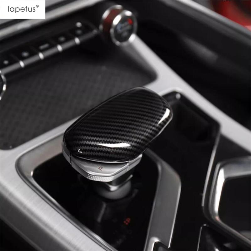 Gear Shift Knob Head Sticker Cover Trim For Geely New Tugella / Xingyue FY11 Carbon Fiber Interior Accessories