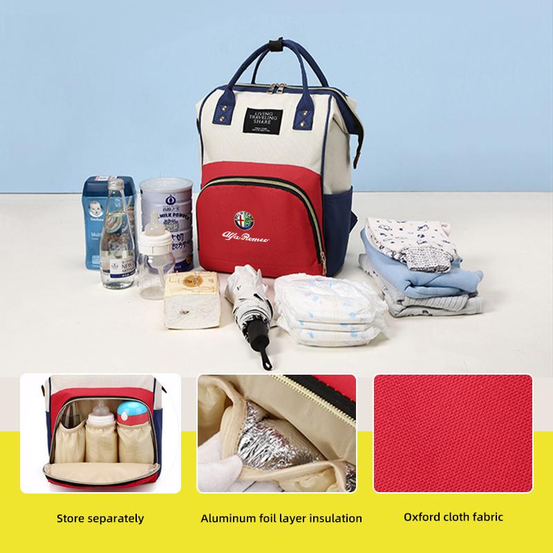 Schultasche Herren Damen Business Reise Tasche Lässiger Schulter Rucksack Für Alfa Romeo Giulia Stelvio Giulietta 156 159 Disco Volante neg855