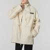 Timberland Solid Color Comfortable Hooded Casual Multi-Pocket Jacket Men Jackets Beige A5ZVWCR3