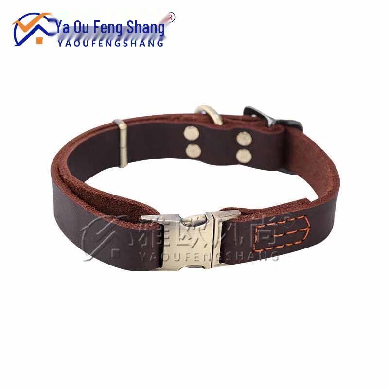 Leather Quick-Release Dog Collar