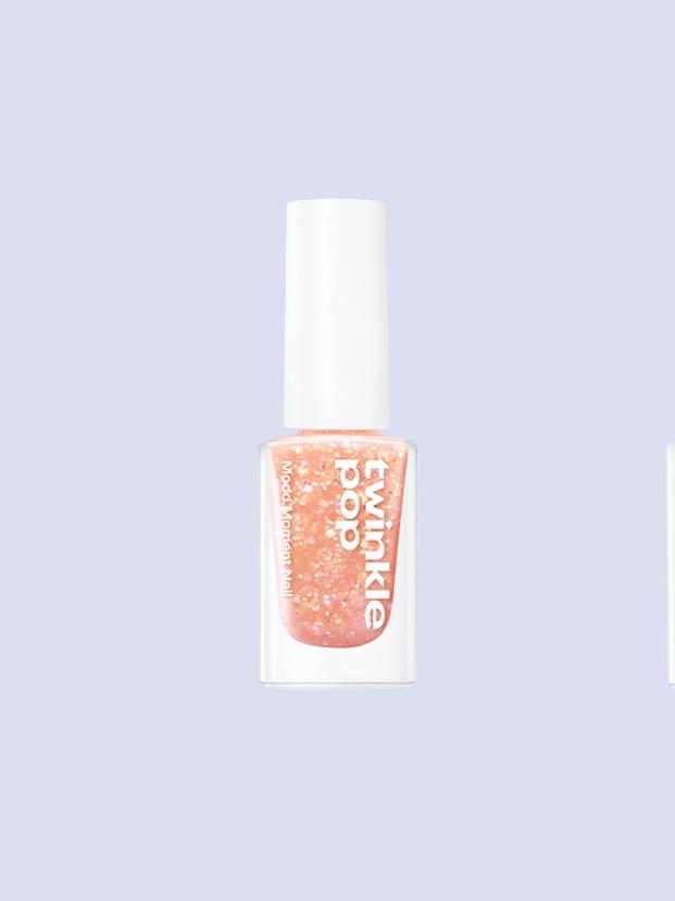 CLIO Twinkle Pop Mood Moment Nail Polish, 9ml, Dazzling Amber 1ea