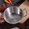 Steel 1PC Scald proof Household Double Ear Food Container Rice Wine Bowls Snacks Plate Cuisine Bowl