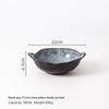 ZISIZ Retro Irregular Ceramic Bowl with Handles