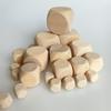 Engravable Beech Wood Six-Sided Dice with Rounded Corners (12-30mm)