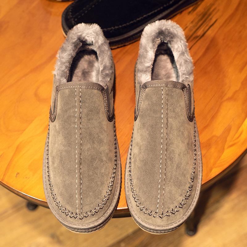 Fashion Snow Boots Men's 2024 New Style Plus Velvet Warmth and Thick Low-cut Men's Non-slip and Waterproof Winter Shoes Fashion Casual