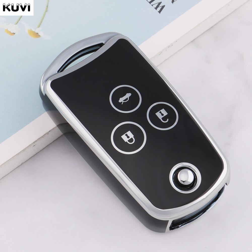 New Tpu Car Flip Key Case Cover Shell For Honda Civic Fit Accord Crv Hrv Jazz Odyssey For Acura Tl Tsx Zdx Rsx Crz Accessories
