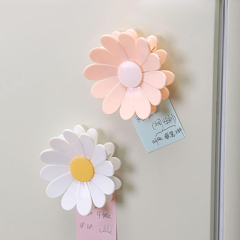 2 In 1 Magnetic Fridge Magnets Flower Type Multifunctional Sealing Clips For Food Storage Food Sealing Clips Kitchen Accessories